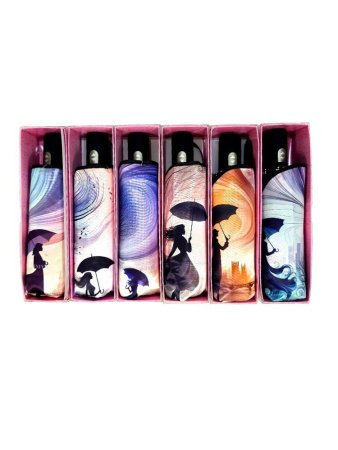 Зонт женский DINIYA арт.274 автомат 4 слож.21"(54 см)Х8К дев.город 