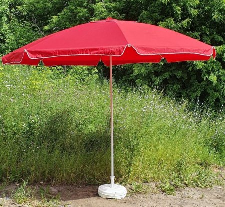 Зонт-пляжный DINIYA арт.8110 полуавт 63"(160см)Х8К 