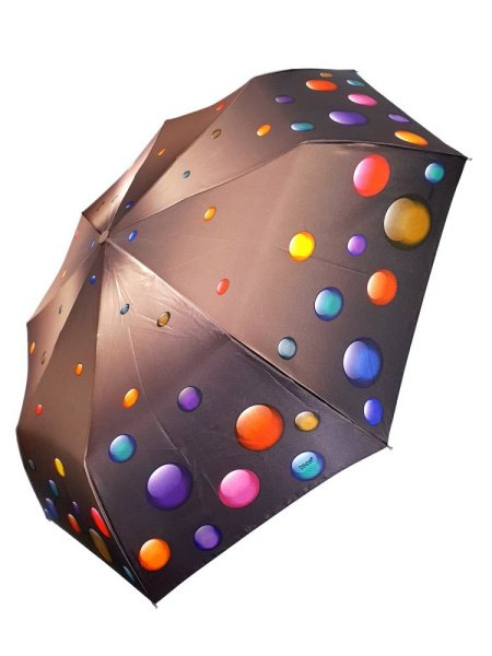 Зонт женский DINIYA арт.110 полуавт 23"(58см)Х8К камешки