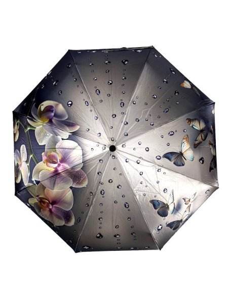 Зонт женский DINIYA арт.261 автомат 4 слож. 21"(54см)Х8К мини цветы