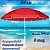 Зонт-пляжный DINIYA арт.8202 полуавт D=160 8K однотон