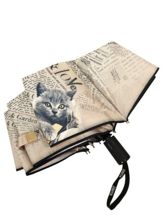 Зонт женский DINIYA арт.192 автомат 23"(58см)Х8К газета