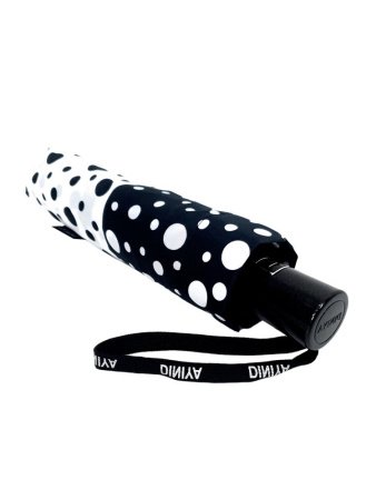 Зонт женский DINIYA арт.102  полуавт 23"(58см)Х9К горох.