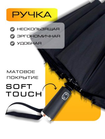 Зонт мужской DINIYA арт.275 автомат 23"(58см)Х16К черный