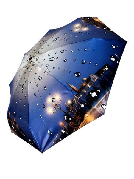 Зонт женский DINIYA арт.171 автомат 4 слож.21"(54 см)Х8К мини париж