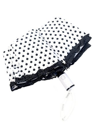 Зонт женский DINIYA арт.2774 автомат 23"(58см)Х9К горох