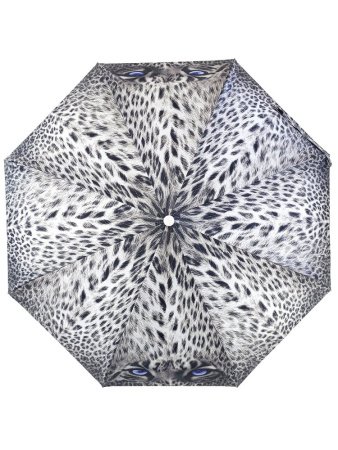 Зонт женский DINIYA арт.302-1 автомат 23"(58см)Х8К лео серый