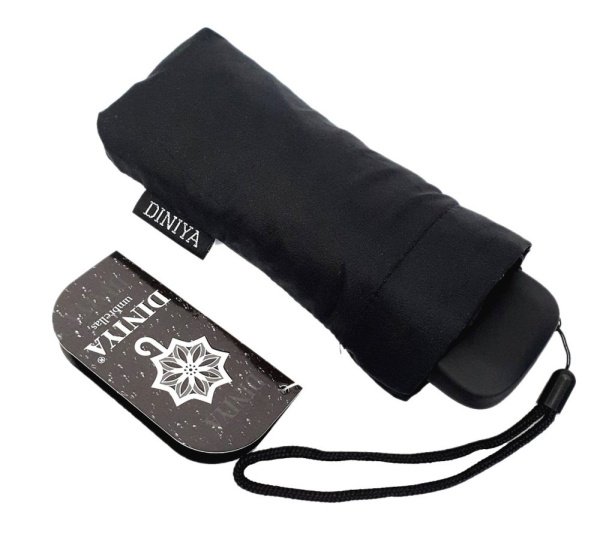 Зонт-мини 5 сложений DINIYA арт.2755 механика 18"(46см)Х6К черный