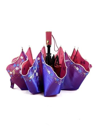 Зонт женский DINIYA арт.989 полуавт 20"(51см)Х9К хамелеон.