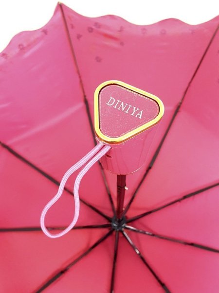 Зонт женский DINIYA арт.989 полуавт 20"(51см)Х9К хамелеон.