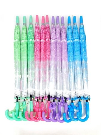 Зонт детский DINIYA арт.2698 полуавт 19"(48см)Х8К ПВХ  