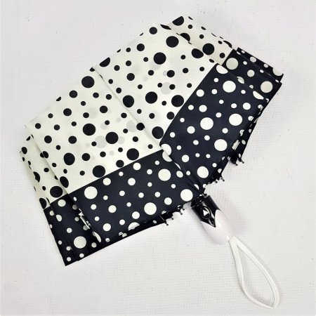 Зонт женский DINIYA арт.239 автомат 21"(54см)Х8К горох.