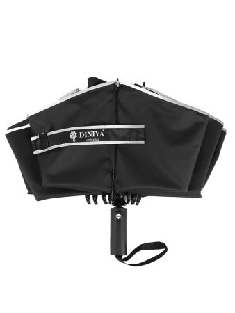 Зонт женский DINIYA арт.206-1 автомат 23"(58см)Х9К обрат.слож черн.
