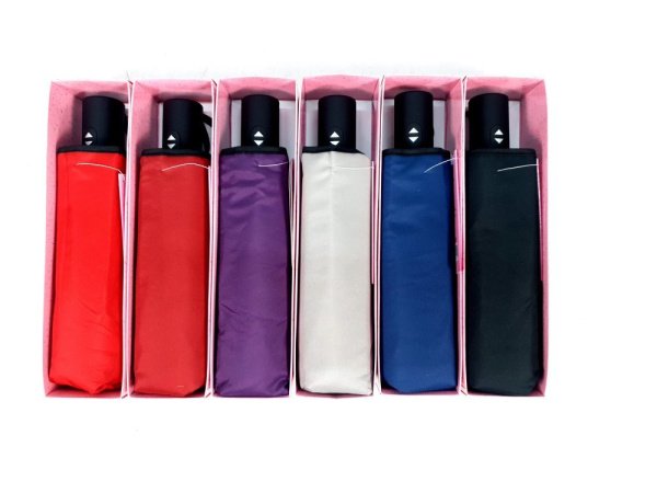 Зонт женский DINIYA арт.2761 автомат 4 слож., 21"(54 см)Х8К мини 6 цв.