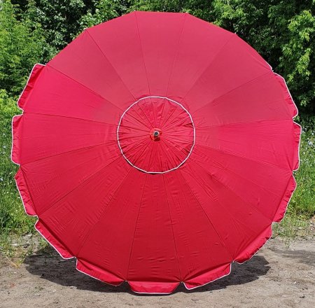 Зонт-пляжный DINIYA арт.8109 полуавт 59"(150см)Х16К 