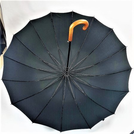Зонт-трость мужской DINIYA арт.2299-1 (CH007) полуавт 27"(69см)Х16К семейный 