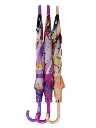 Зонт детский DINIYA арт.2628 полуавт 19"(48см)Х8К единорог.