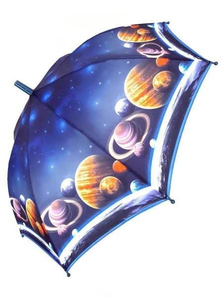 Зонт детский DINIYA арт.2613 полуавт 19"(48см)Х8К космос
