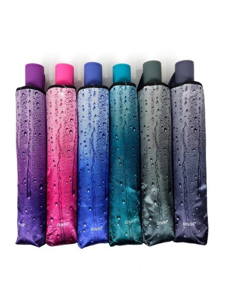 Зонт женский DINIYA арт.225 полуавт 23"(58см)Х9К капли . 