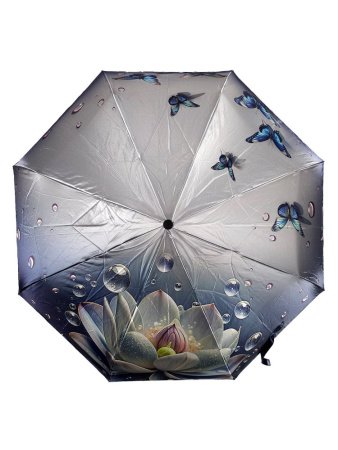 Зонт женский DINIYA арт.260 полуавт 23"(58см)Х8К цветы