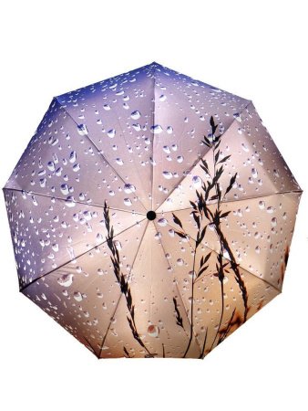 Зонт женский DINIYA арт.251 автомат 23"(58см)Х9К листья