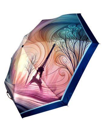 Зонт женский DINIYA арт.272 автомат 3 слож.23"(58 см)Х8К дев.город   