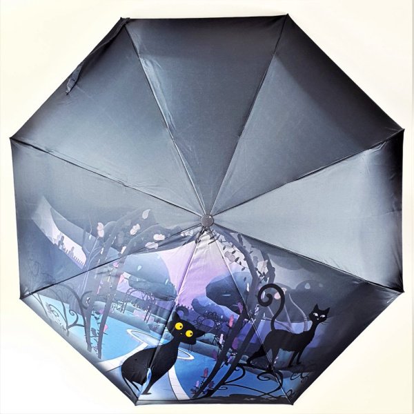 Зонт женский DINIYA арт.2234 автомат 23"(58см)Х8К кошки