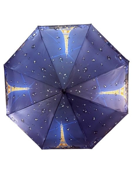 Зонт женский DINIYA арт.179 автомат 23"(58см)Х8К фонарь париж.