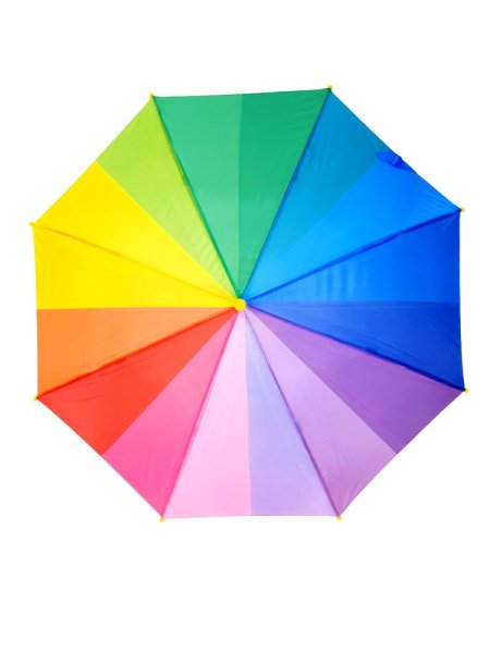 Зонт-трость DINIYA арт.2706 полуавт 19"(48см)Х8К радуга 