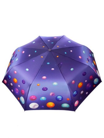 Зонт женский DINIYA арт.110 полуавт 23"(58см)Х8К камешки