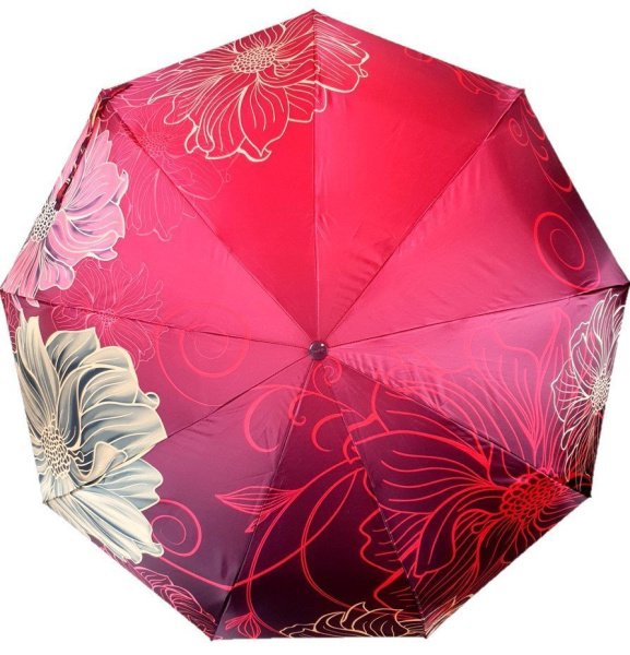 Зонт женский DINIYA арт.2246 (2727) автомат 23"(58см)Х9К цветы