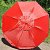 Зонт-пляжный DINIYA арт.8101 полуавт 47"(120см)Х8К серебро (красный)