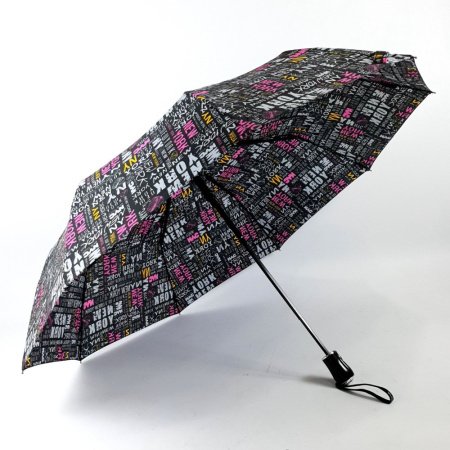 Зонт женский DINIYA арт.2752 (2264) полуавт 23"(58см)Х9К газета