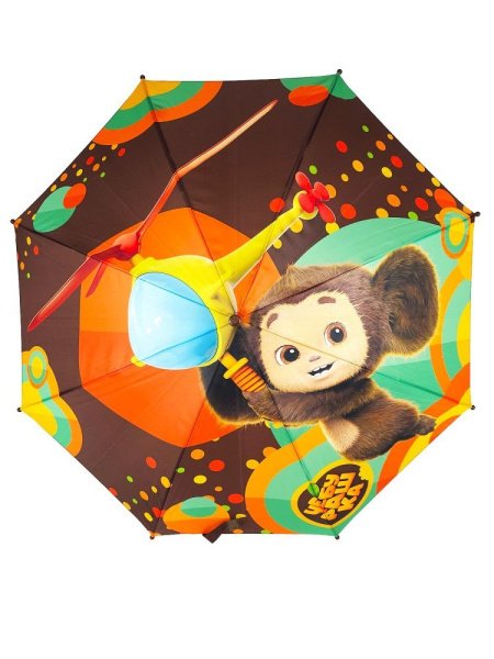 Зонт детский DINIYA арт.2629-1 полуавт 19"(48см)Х8К Чебурашка 