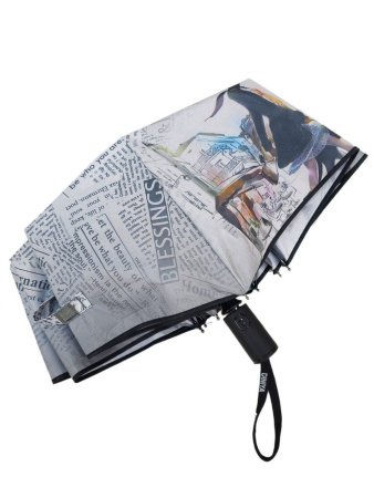Зонт женский DINIYA арт.192 автомат 23"(58см)Х8К газета
