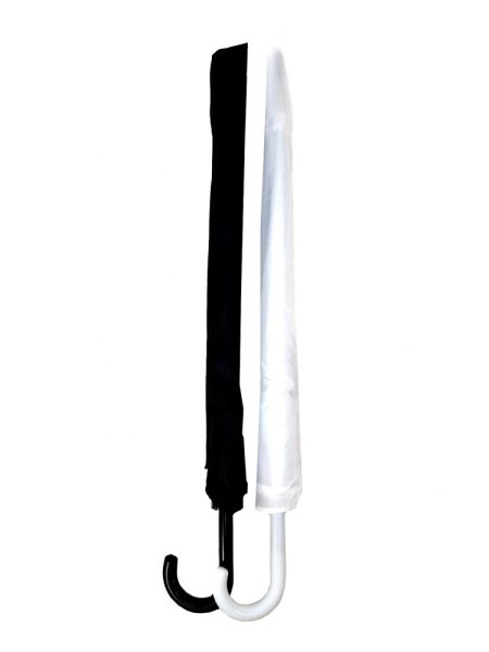 Зонт-трость женский DINIYA арт.2659 полуавт 23"(56см)Х16К прозрачный