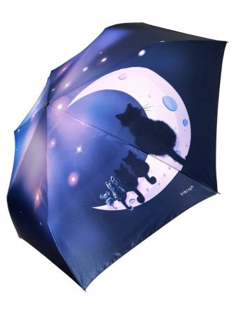 Зонт женский DINIYA арт.136 автомат 21"(54см)Х7К кошки