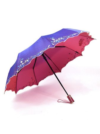 Зонт женский DINIYA арт.989 полуавт 20"(51см)Х9К хамелеон.