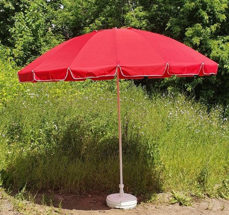 Зонт-пляжный DINIYA арт.8109 полуавт 59"(150см)Х16К 