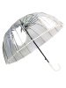 Зонт-трость женский DINIYA арт.2659 полуавт 23"(56см)Х16К прозрачный