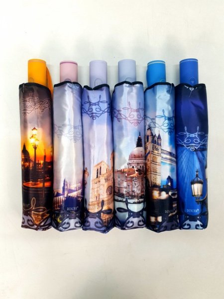 Зонт женский DINIYA арт.170 полуавт 23"(58см)Х8К