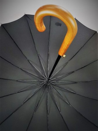 Зонт-трость мужской DINIYA арт.2299-1 (CH007) полуавт 27"(69см)Х16К семейный 