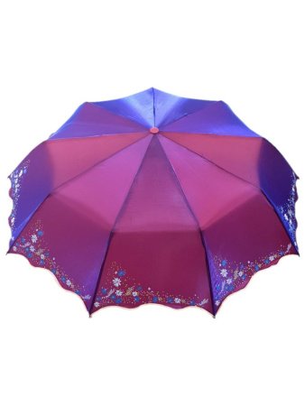 Зонт женский DINIYA арт.989 полуавт 20"(51см)Х9К хамелеон.