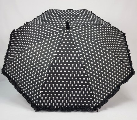 Зонт детский DINIYA арт.2614 (405) полуавт 19"(48см)Х8К горох