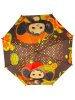 Зонт детский DINIYA арт.2629-6 полуавт 19"(48см)Х8К чебурашка корич