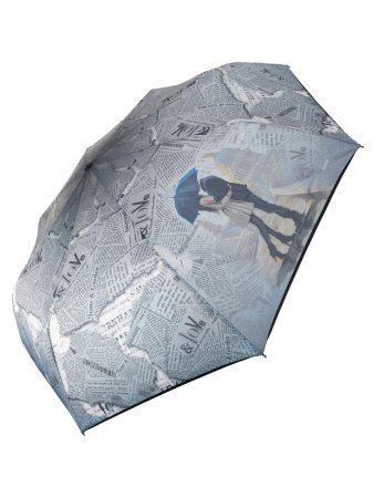 Зонт женский DINIYA арт.194 автомат 4 слож. 21"(54см)Х8К мини газета