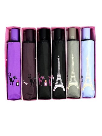 Зонт женский DINIYA арт.229 автомат 21"(54см)Х8К облегченный.