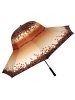 Зонт-трость шляпа женский DAIS арт.7709-1 полуавт (кофе)    