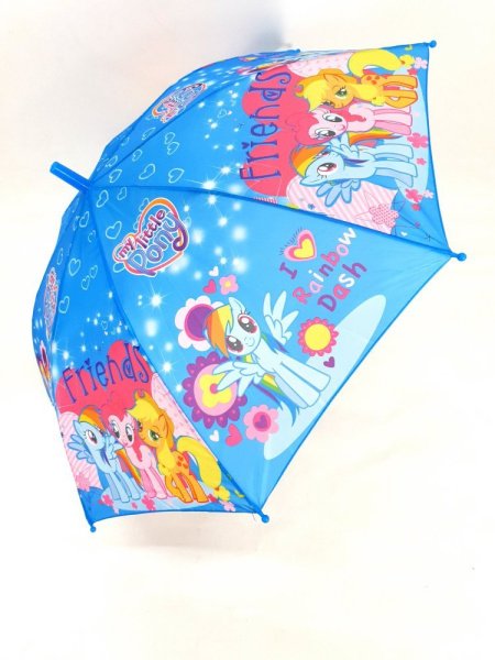 Зонт детский DINIYA арт.407 полуавт 19"(48см)Х8К пони