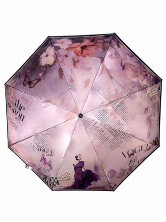 Зонт женский DINIYA арт.254 автомат 23"(58см)Х8К прованс газета